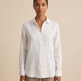 Linen Shirt with Button Front and Relaxed Fit – primary product view
