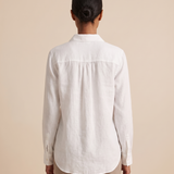 Linen Shirt with Button Front and Relaxed Fit – alternate product view