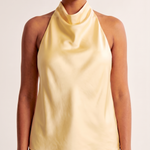 Satin Halter Top with Open Back – product detail view 1