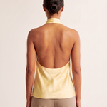 Satin Halter Top with Open Back – alternate product view