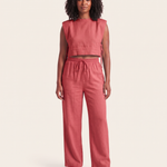 Linen Pant Set with Relaxed Fit — colour