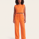 Linen Pant Set with Relaxed Fit — colour