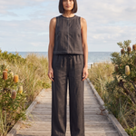 Sleeveless Vest and Wide Leg Trouser Set — lifestyle 1
