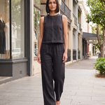 Sleeveless Vest and Wide Leg Trouser Set — lifestyle 2