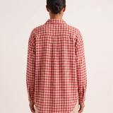 Rowan Vintage Red Plaid Overshirt – Red – back