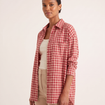 Rowan Vintage Red Plaid Overshirt – Red – angle