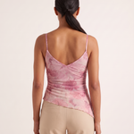 Floral Mesh Camisole Top – Pink Floral – back