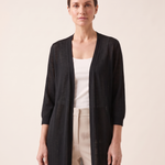 Soleil Longline Lightweight Knit Cardigan – Black – variant