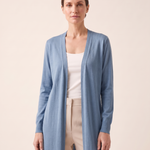 Soleil Longline Lightweight Knit Cardigan – Blue – variant