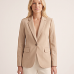 Single Button Tailored Blazer — front studio view