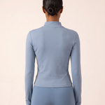 Aura Pilates Quick-Dry Long-Sleeve Jacket – Sky Blue – back