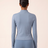 Aura Pilates Quick-Dry Long-Sleeve Jacket – Sky Blue – back