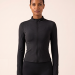 Aura Pilates Quick-Dry Long-Sleeve Jacket – Black – variant