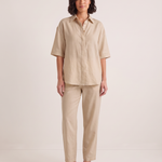 Linen Trouser Set with Relaxed Fit — colour
