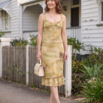 Sheer Ruffle Camisole and Midi Skirt Set - Brisbane lifestyle