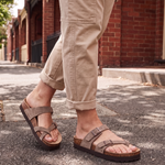 Sienna Toe-Loop Cork-Footbed Sandals — Taupe — Australian lifestyle 2