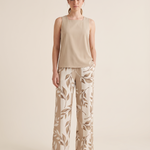 Rue Relaxed Sleeveless Two-Piece Trouser Set – front