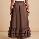 Tiered Ruffle Maxi Skirt – back