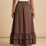 Tiered Ruffle Maxi Skirt – back