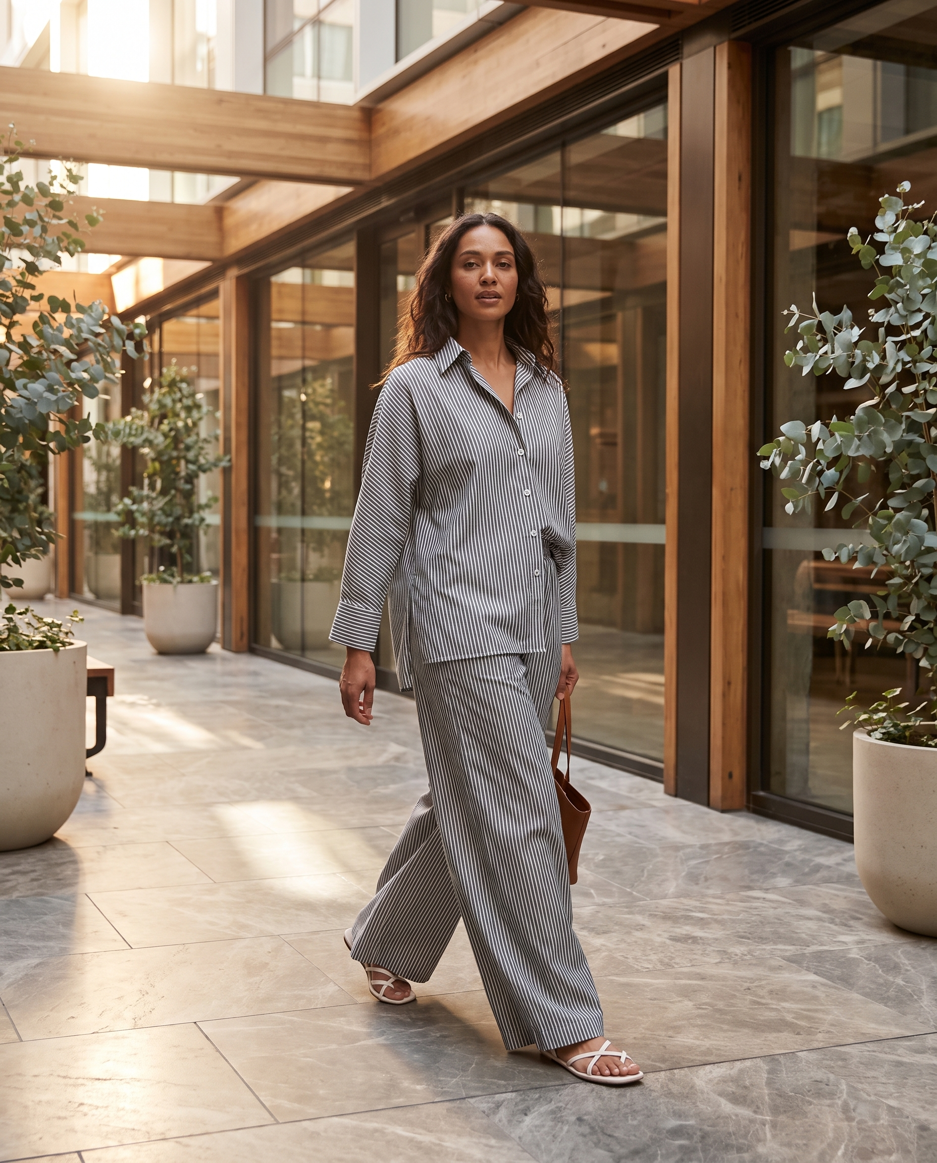 Sable Long-Sleeve Trouser Set – Australian lifestyle view