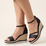 Sienna Orthopaedic Cushioned Slip-On Sandals – studio front view