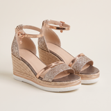 Sienna Orthopaedic Cushioned Slip-On Sandals — Rose Gold variant