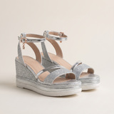 Sienna Orthopaedic Cushioned Slip-On Sandals — Silver variant