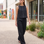 Sleeveless Vest and Wide-Leg Trouser Set — Australian lifestyle view 2