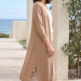 Soleil Longline Lightweight Knit Cardigan – Australian lifestyle view