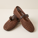 Solene Classic Round-Toe Mesh Mules — detail view
