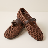 Solene Classic Round-Toe Mesh Mules — detail view