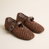 Solene Classic Round-Toe Mesh Mules — hero view