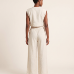 Solène Relaxed Linen Pant Set — back view