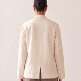Stand Collar Blouse – studio back view