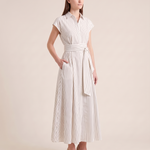 Sleeveless Button-Front Maxi Dress — front view
