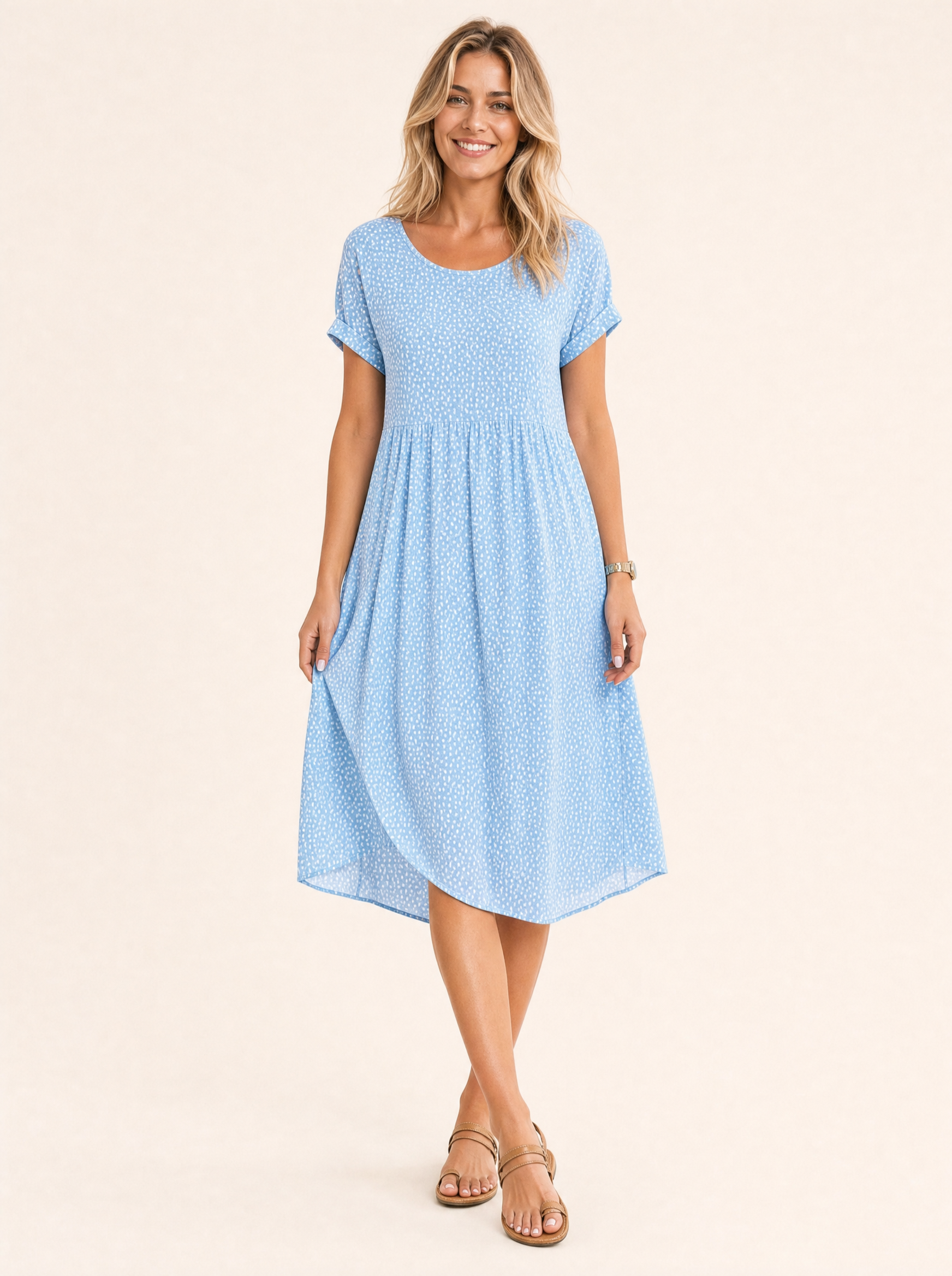 Summer Midi Dress with Relaxed Fit – product detail view 4