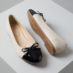 Talia Comfortable Bow-Detail Ballet Flats — detail view