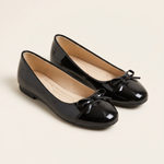 Talia Comfortable Bow-Detail Ballet Flats — Black variant