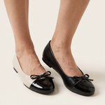 Talia Comfortable Bow-Detail Ballet Flats — Australian studio lifestyle view