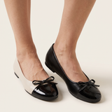Talia Comfortable Bow-Detail Ballet Flats — Australian studio lifestyle view