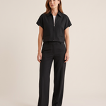Tess Contemporary Wide-Leg Two-Piece Trouser Set – front