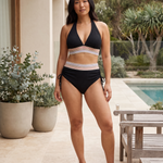 Textured Bikini Set – Australian poolside lifestyle view