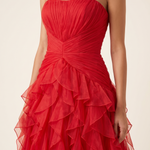 Thalia Elegant Ruffle Ruched Maxi Dress – product detail view