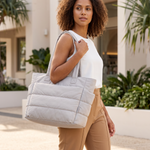 Thea puffer tote Australian lifestyle view