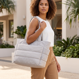 Thea puffer tote Australian lifestyle view
