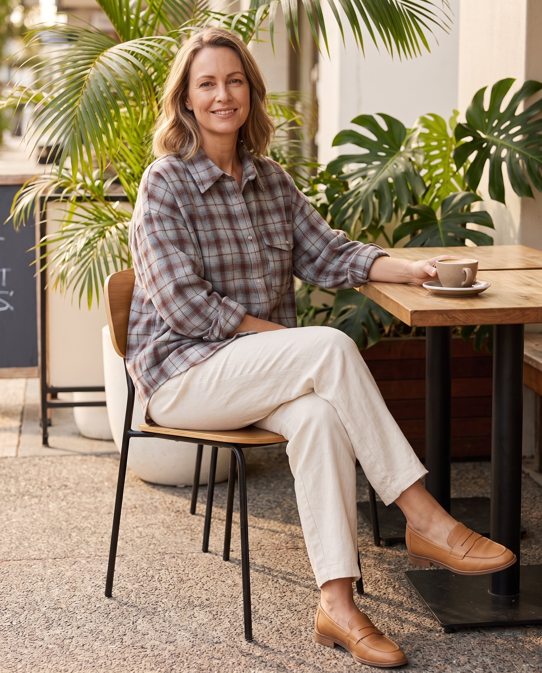 Maple Oversized Plaid Long-Sleeve Shirt – Brisbane lifestyle