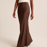 Satin Trumpet Maxi Skirt – lifestyle