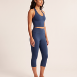 Two Piece Activewear Set with Capri Leggings – three-quarter view