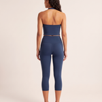 Two Piece Activewear Set with Capri Leggings – back
