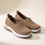 Uma Comfortable Knit Wedge Loafers — hero view